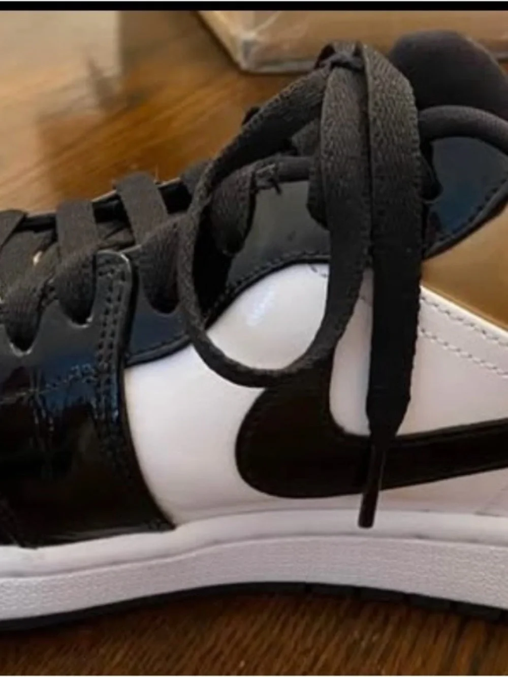 Jordan Shoe Inner Label Tag in White and Black